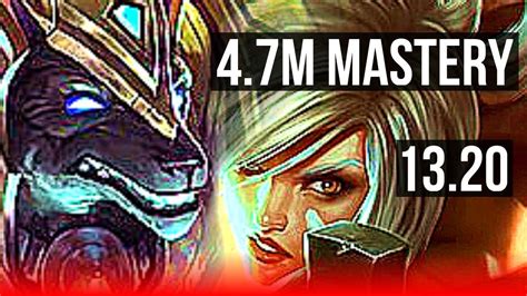 NASUS Vs RIVEN TOP 4 7M Mastery 7 Solo Kills 800 Games Rank 10