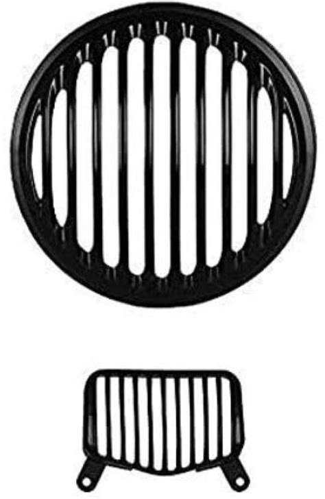 Showride Royal Enfield Bullet Standard 350 And 500 Set Of 2 Black Bike Headlight Grill Price In