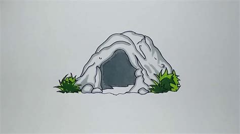 How To Draw A Simple Cave New Update