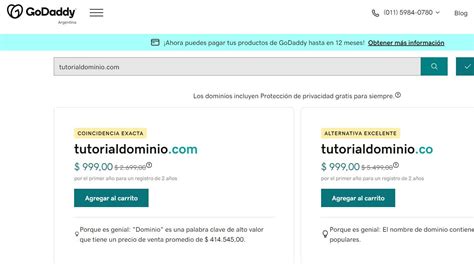 C Mo Comprar Un Dominio En Godaddy Documentaci N De Tiendup