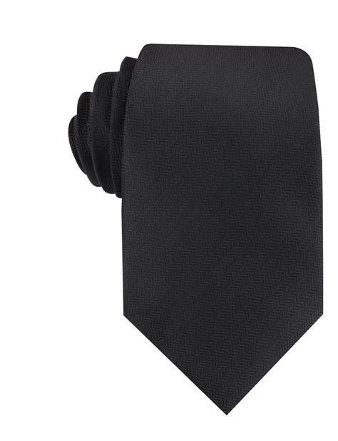 Otaas Onyx Black Herringbone Tie Offers A Classic Style With A