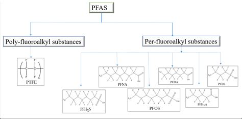 classification   chemical structures  family  pfas compounds