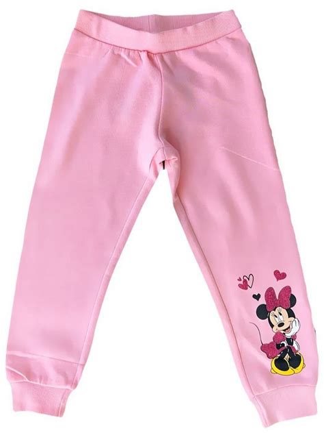 Disney Minnie Mouse Jogger Pants Minnie Mouse Mädchen Jogginghose Grau