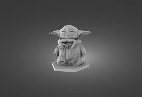 Archivo Stl Baby Yoda Grogu Para El Juego De Mesa Starwars・modelo Para