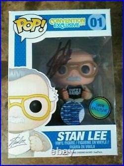 Stan Lee Signed Convention Exclusive Funko Pop Authentic Excelsior