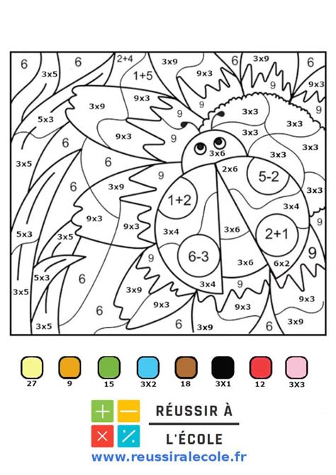 Coloriages Magiques Multiplication 16 Dessins Gratuits Inédits