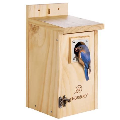 Snapklik.com : Kingsyard Blue Bird House For Outdoors - Classic Wooden