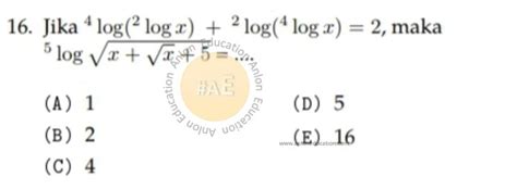 Bank Soal Logaritma Simak Ui Matematika Dasar Anlon Education