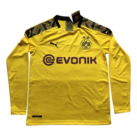 US$ 16.80 - Borussia Dortmund Home Jersey Long Sleeve Mens 2019/20 - www.fcsoccerworld.com