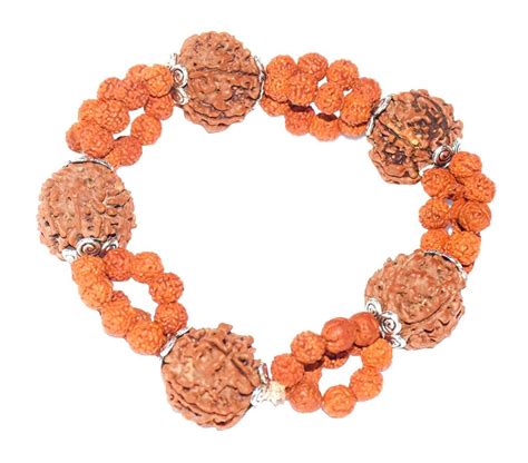 Natural Rudraksha Designer Bracelet With 100 Original 5 Five Face