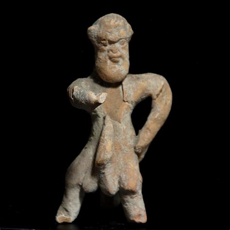 Terracotta Figure Of An Ithyphallic Silenus Christoph Bacher