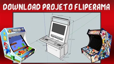 Fliperama Medidas Arcade Modelos Projetos R Em