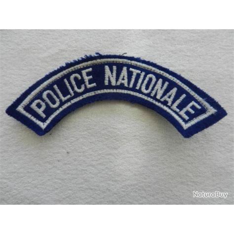 Insigne banane badge d épaule Police Nationale brodé Insignes