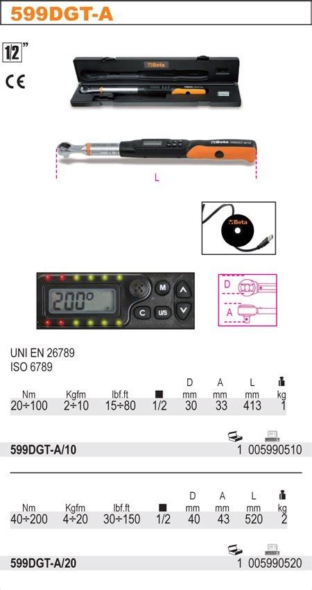 Klucz Dynamometryczny Elektroniczny Nm Dgt A Beta Sklep