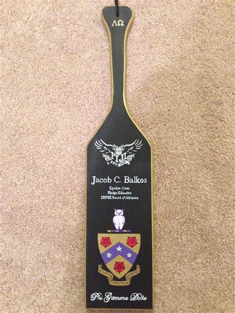 Phi Gamma Delta Fiji Fraternity Paddle Fraternity Paddles Phi