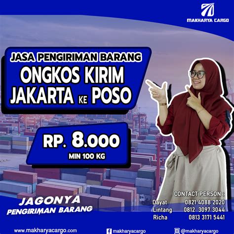 Ongkos Kirim Jakarta Poso Gratis Jemput Barang