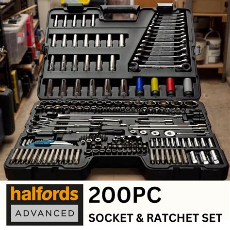 Halfords 200pc Socket & Ratchet Set - Redline Competitions