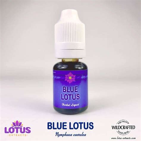 Blue Lotus Herbal E Liquid Nymphaea Caerulea Lotus Extracts