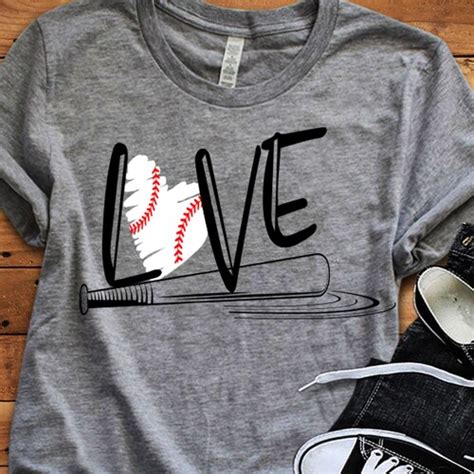 Split Baseball Softball Heart Svg Dxf File Cut File Etsy