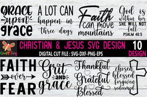 Christian Bundle Svg Scripture Bundle Graphic By Craft Svg Creative