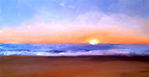 Beach Sunrise Painting | Wallpapers Gallery