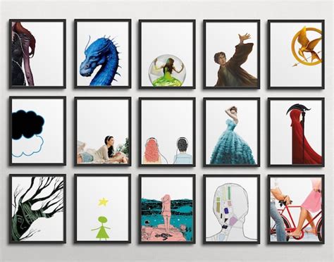 Ya Lit Books Gallery Wall Classroom Decor Middle School Etsy