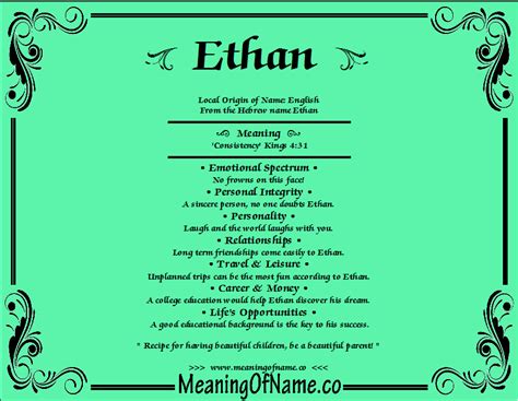 Ethan - Meaning of Name