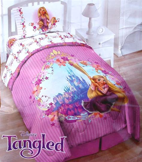 Disney Princess Tangled Rapunzel Twin Comforter Sheets 4pc Bedding Set New