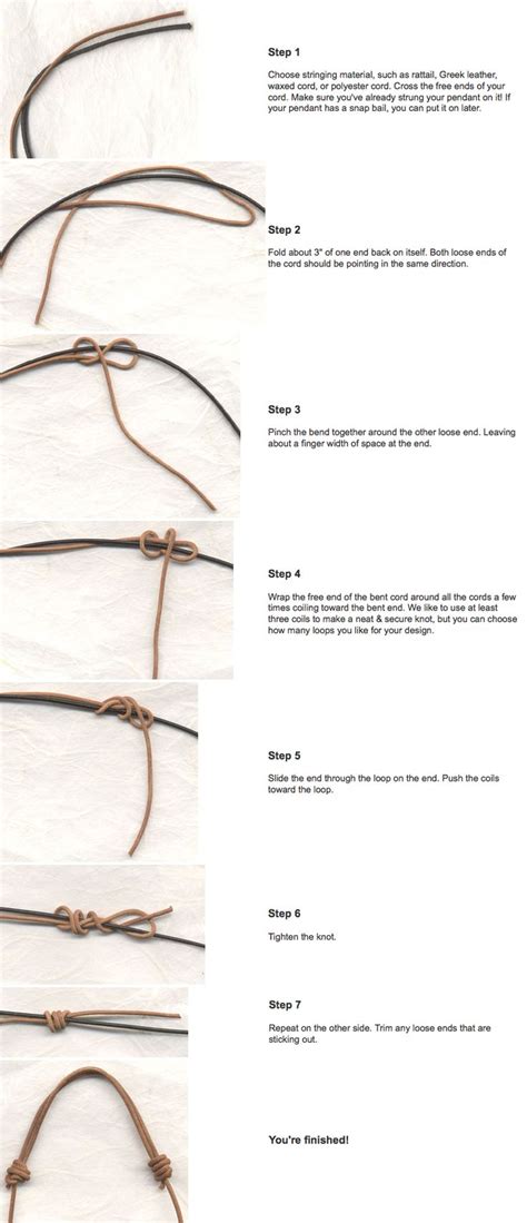 How To Tie A Slip Knot For A Bracelet