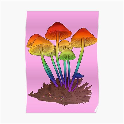 Gay Mushroom Poster By Namless Cyptid Redbubble
