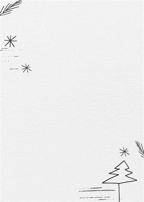 Christmas tree border frame psd white background | free image by ...