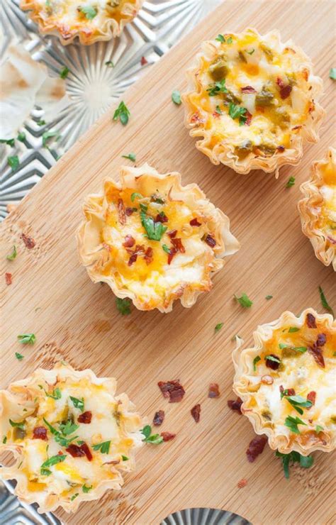 Baked Jalapeno Popper Phyllo Cups 12 Easy Make Ahead Appetizers For