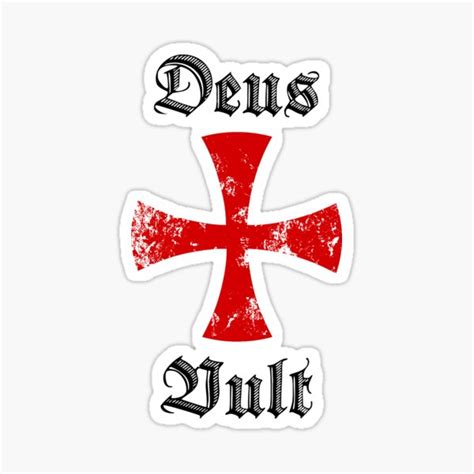 "Deus Vult" Sticker for Sale by Asaha17 | Redbubble