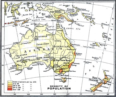 Density Australia Population Map