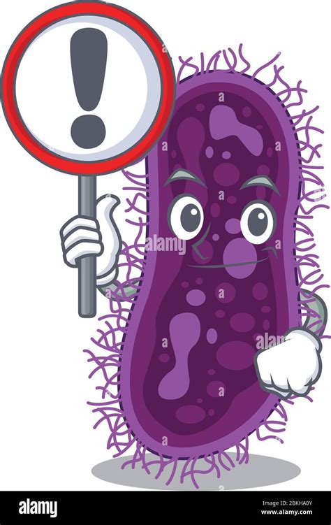 An Icon Of Lactobacillus Rhamnosus Bacteria Cartoon Design Style With A