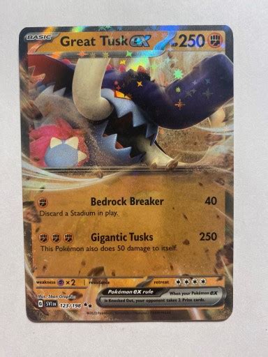 Scarlet Violet Ultra Rare Great Tusk Ex Stan Nowy Z