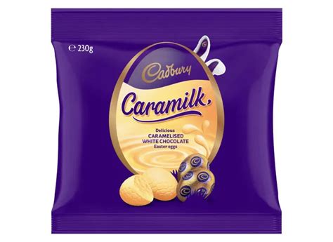 Cadbury Caramilk Medium Egg Bag 235g Toms Confectionery Warehouse