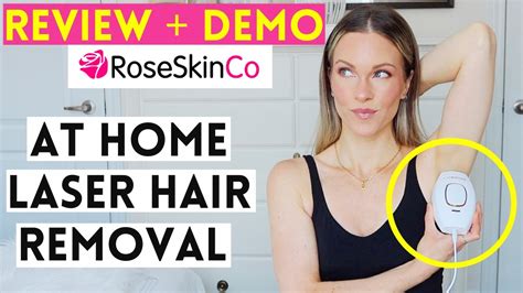 At Home Laser Hair Removal Roseskinco Review Demo Youtube