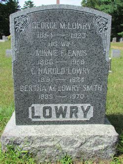 Bertha M Lowry Smith Find A Grave Memorial