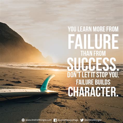 You Learn More From Failure Than From Success Quote Jena Robbin