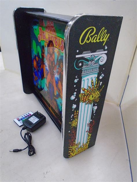 Bally Atlantis Pinball Head Led Display Light Box Etsy