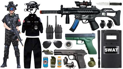 Special Police Weapon Toy Set Unboxing M416 Automatic Rifle AK47