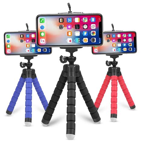 Esnek sünger ahtapot Mini Tripod ile Bluetooth uza Grandado