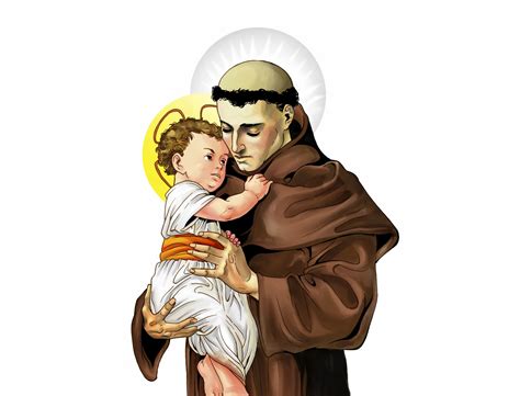 4k St Anthony Religion Men Two Boys White Background Hd