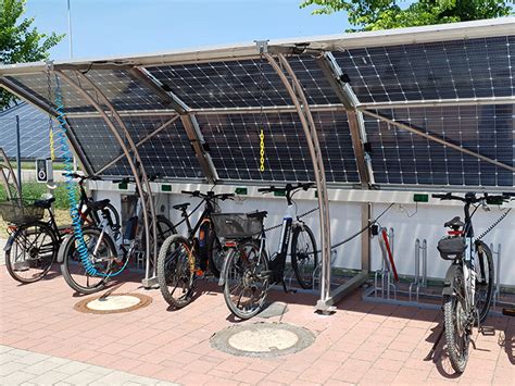 Solare Ladestation F R E Bikes Eingerichtet Autark Modular