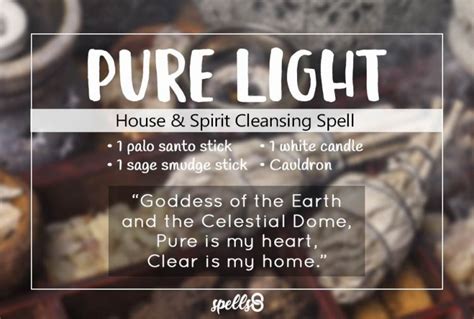 Pure Light House Spirit Cleansing Spell Spells