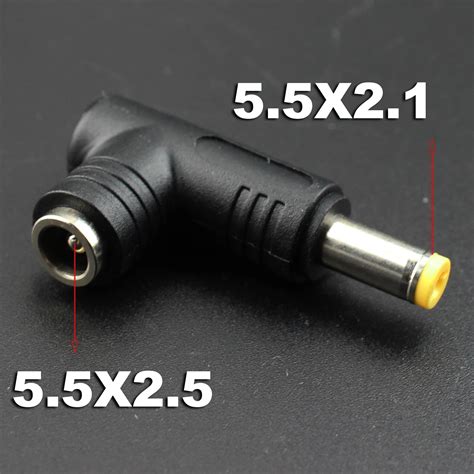 1pcs 5525 Dc Jack Connector 55x25 Mm Female To 55x21 Male Converter Laptop Power Adapter