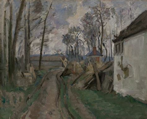 A Village Road Near Auvers Painting Paul CEzanne Oil Paintings