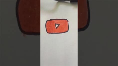 YOUTUBE LOGO DRAWING ️#trending #shortsyoutube #viral #shortvideo # ...