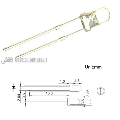 100pcs 3mm Rgb Fast Flashing Led Tricolor Round Wa Grandado